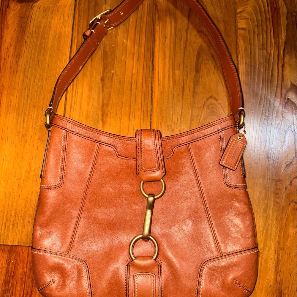 COACH Leather Shoulder Bag